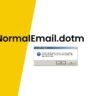 What is NormalEmail.dotm in Outlook