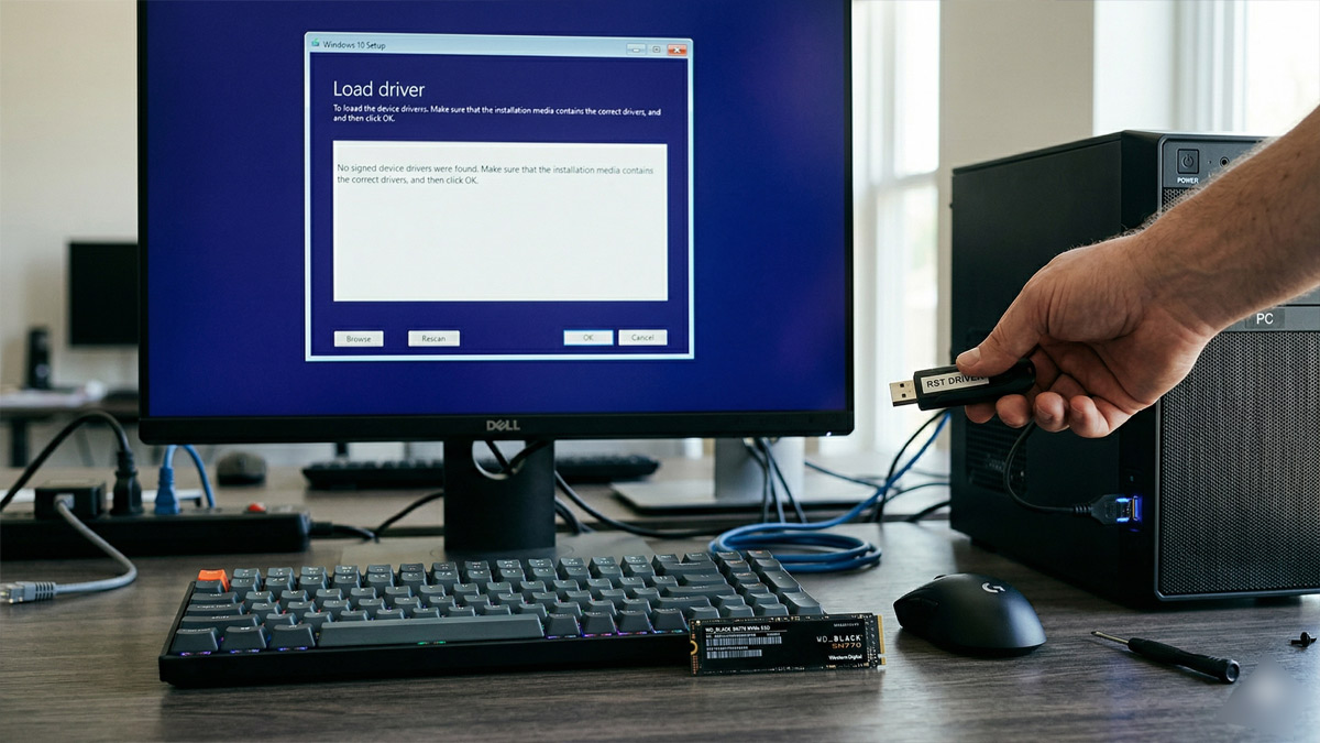 Missing Intel RST Drivers: How to Load NVMe Driver During Windows Installation