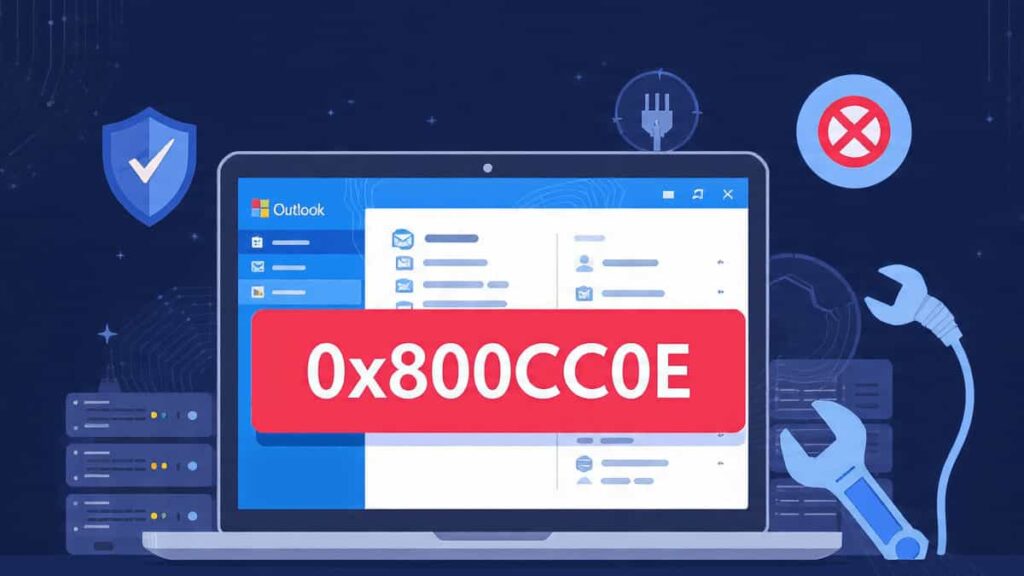 Fix: Outlook Error 0x800CCC0E – “Cannot Connect to Server”