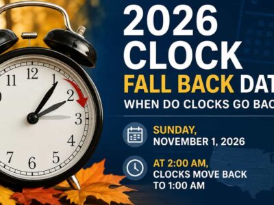 2026 Clock Fall Back Dates: When Do Clocks Go Back?