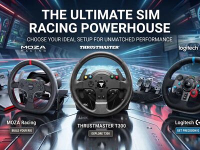 Logitech G923 vs Thrustmaster T300 RS vs Moza R5: Which Mid-Range Sim Racing Wheel Wins?