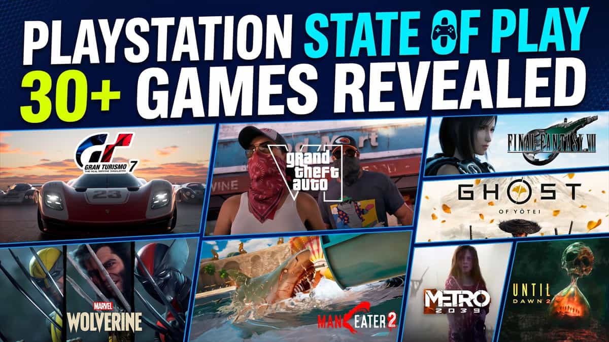 PlayStation State of Play featuring 30+ PS5 and PS4 games