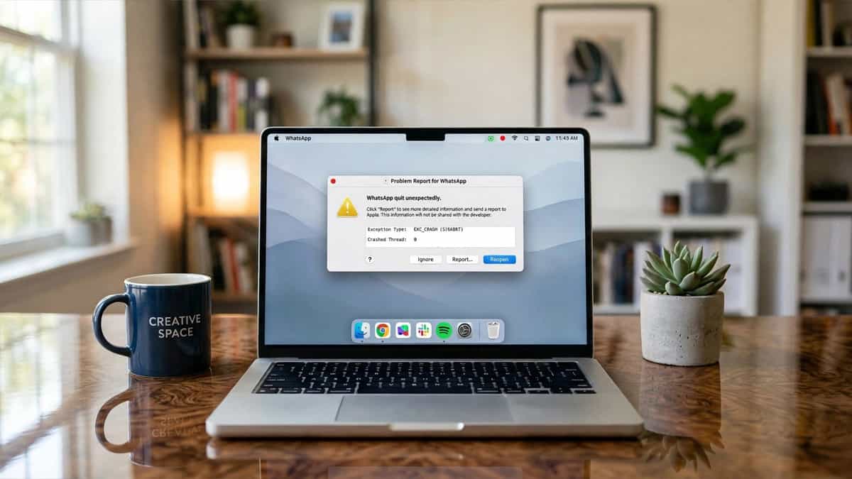 WhatsApp macOS Sonoma Crash