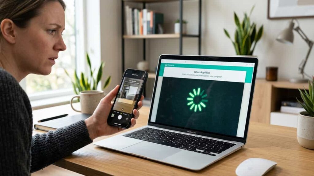 How to Fix WhatsApp Web QR Code Generation Failure and Loading Spinner